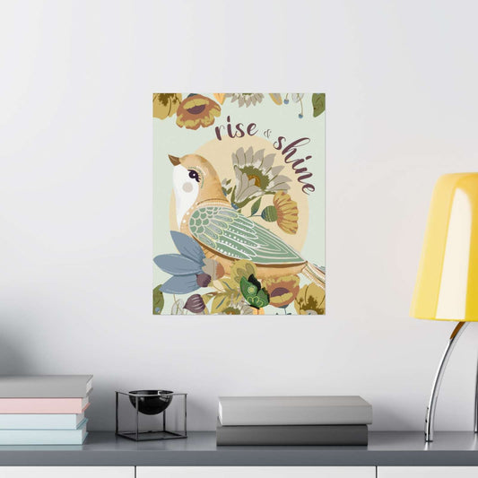 Art Prints - Rise & Shine Bird - Matte Art Prints