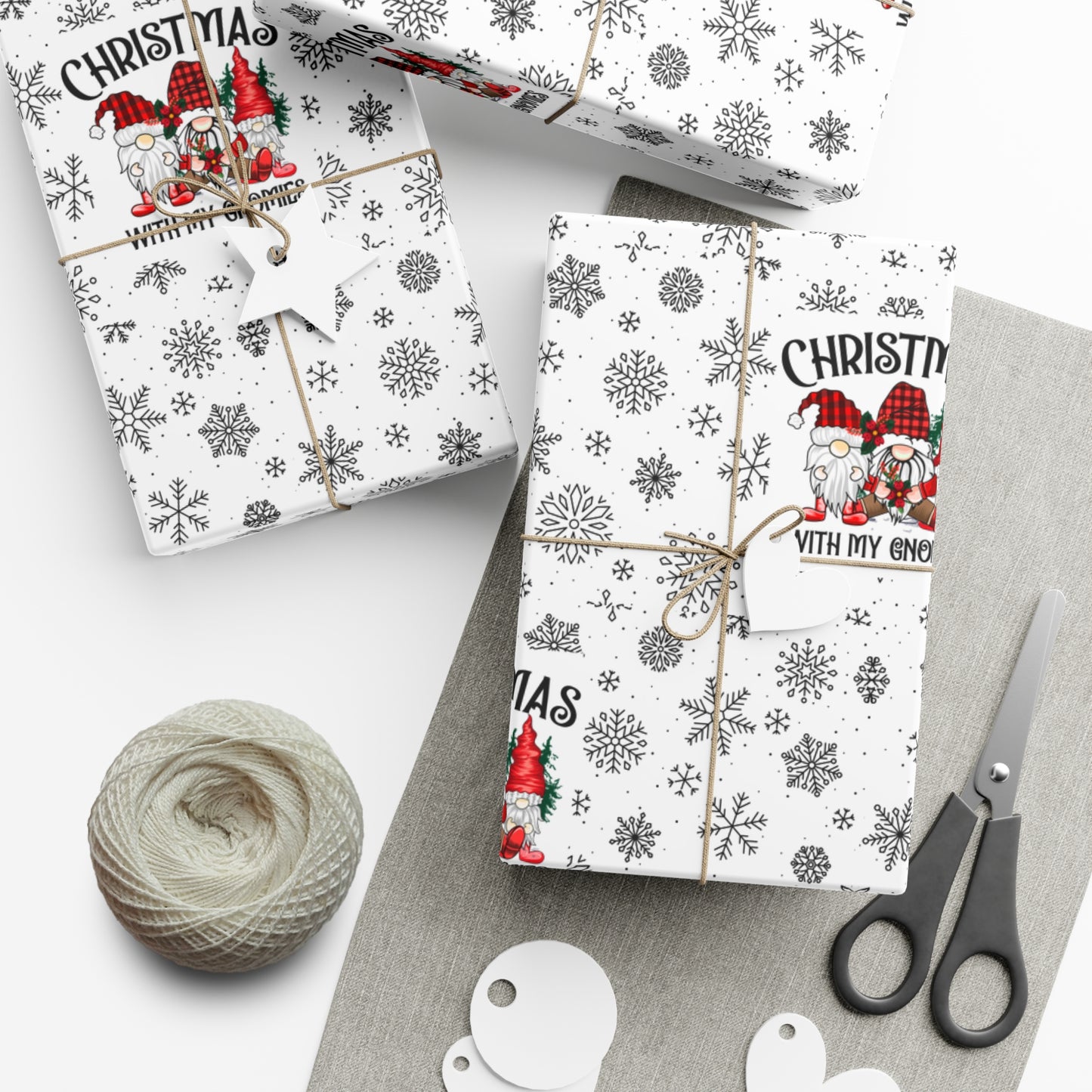 Christmas Gnome Gift Wrap