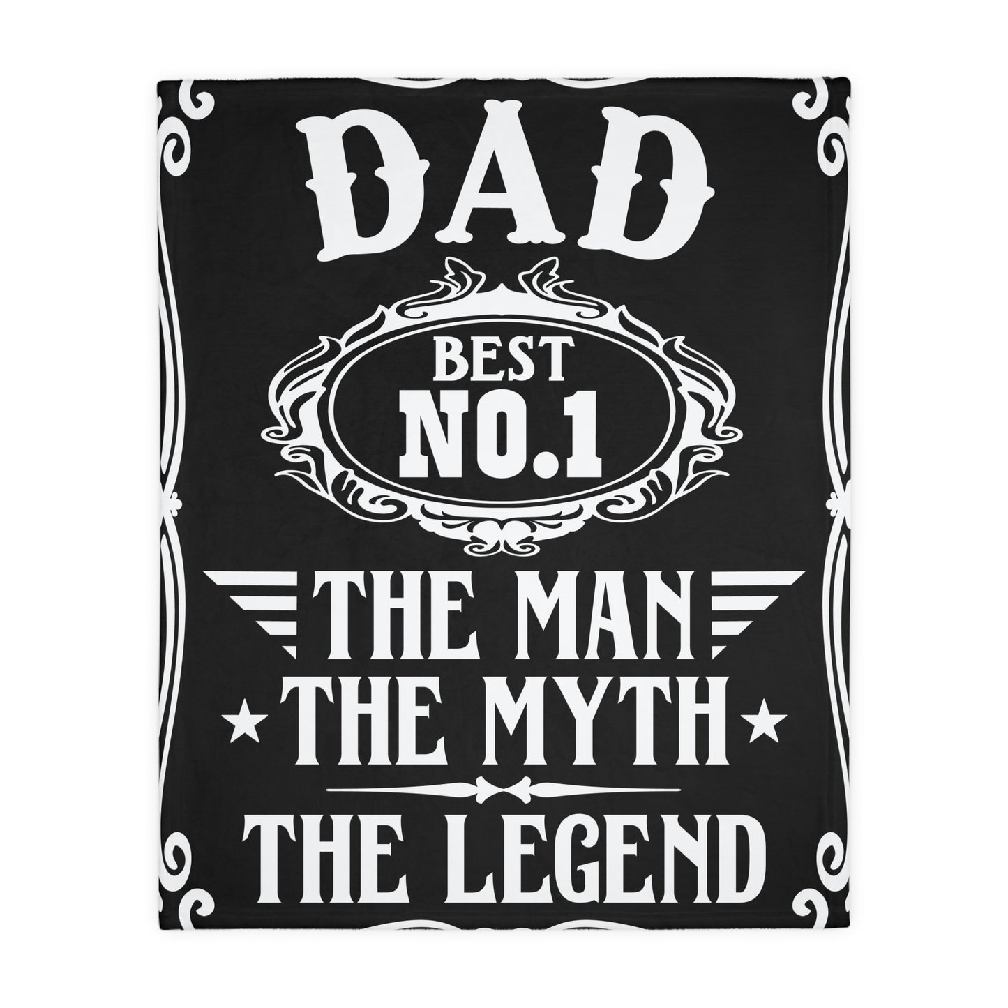 Dad The Man.......Velveteen Microfiber Blanket
