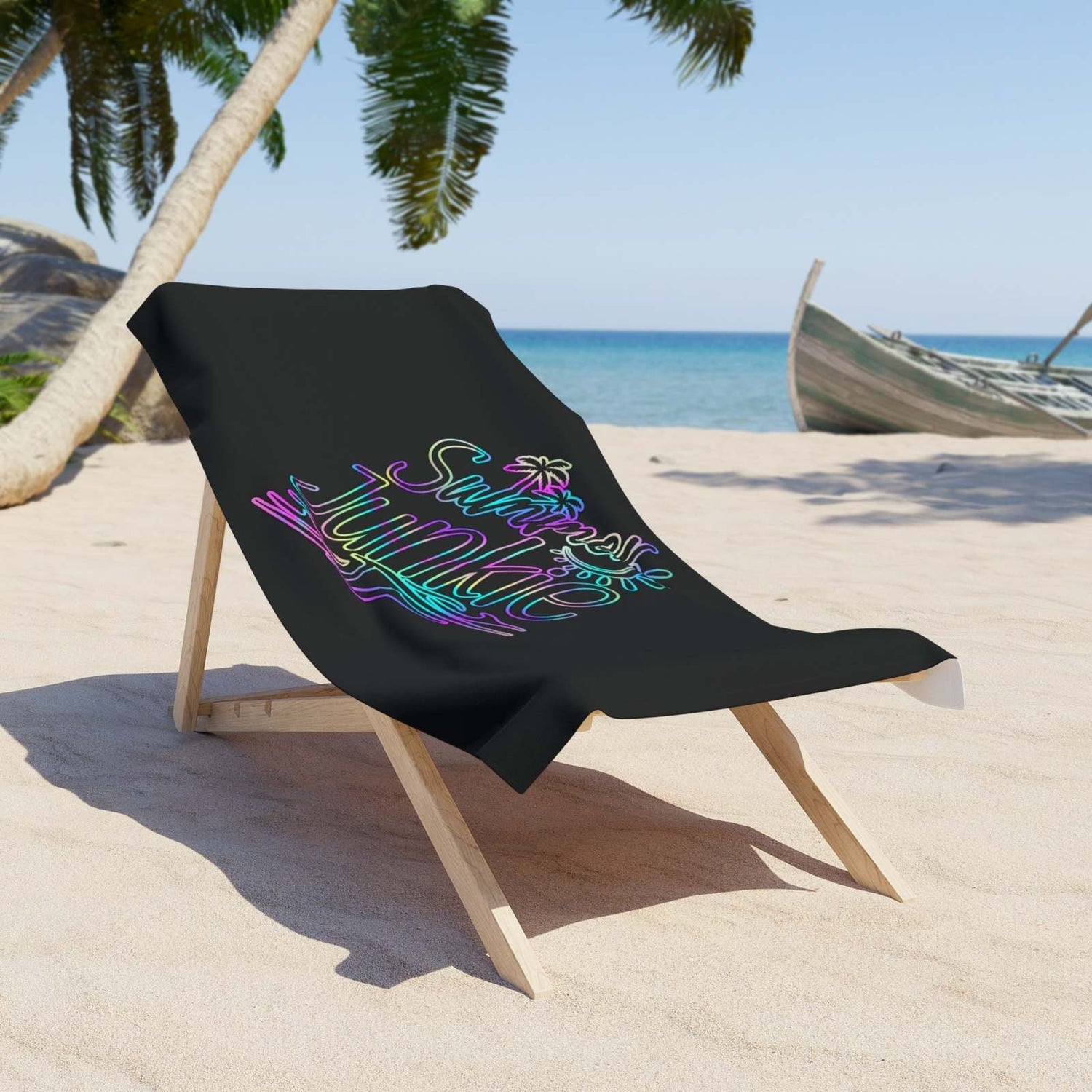 Custom Beach Towels - Summer Junkie - Custom Beach Towels