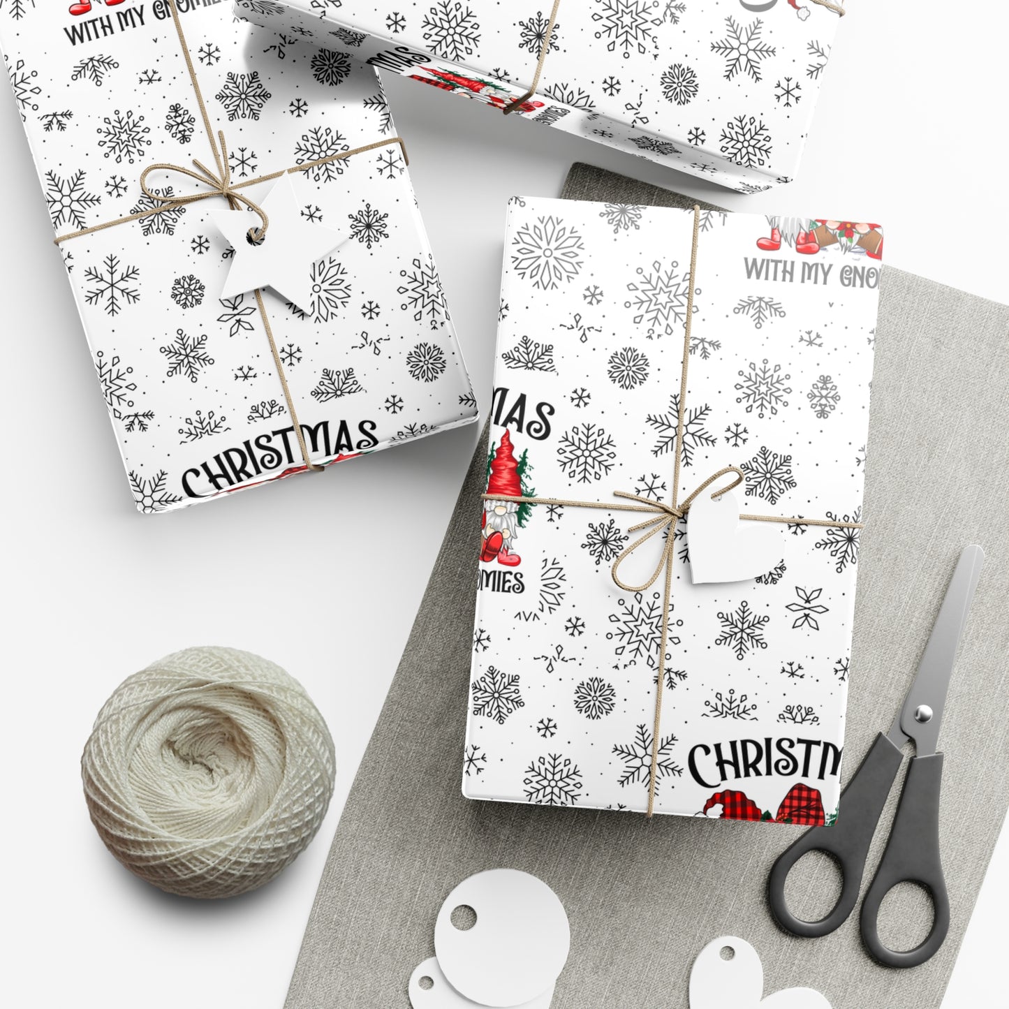 Christmas Gnome Gift Wrap