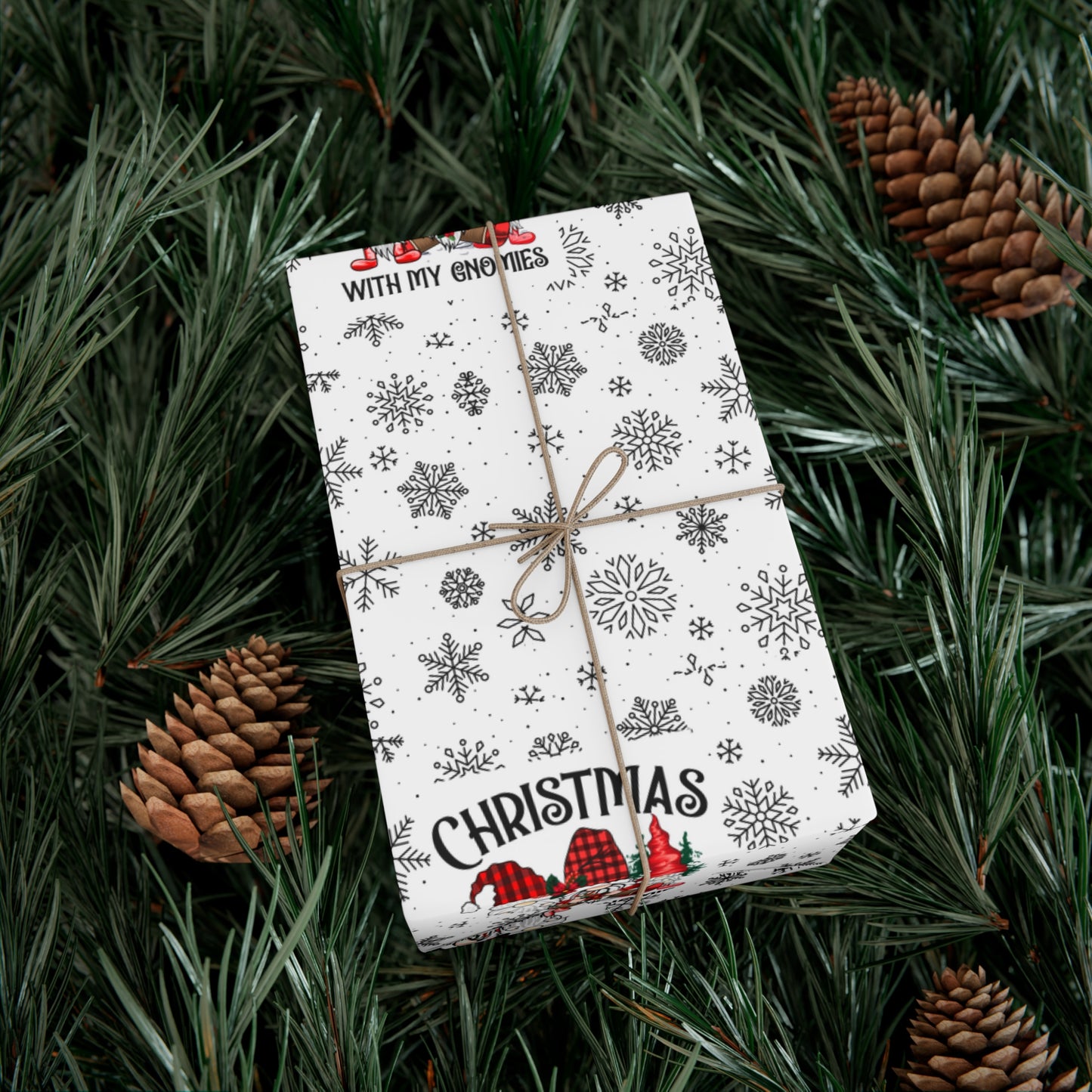 Christmas Gnome Gift Wrap
