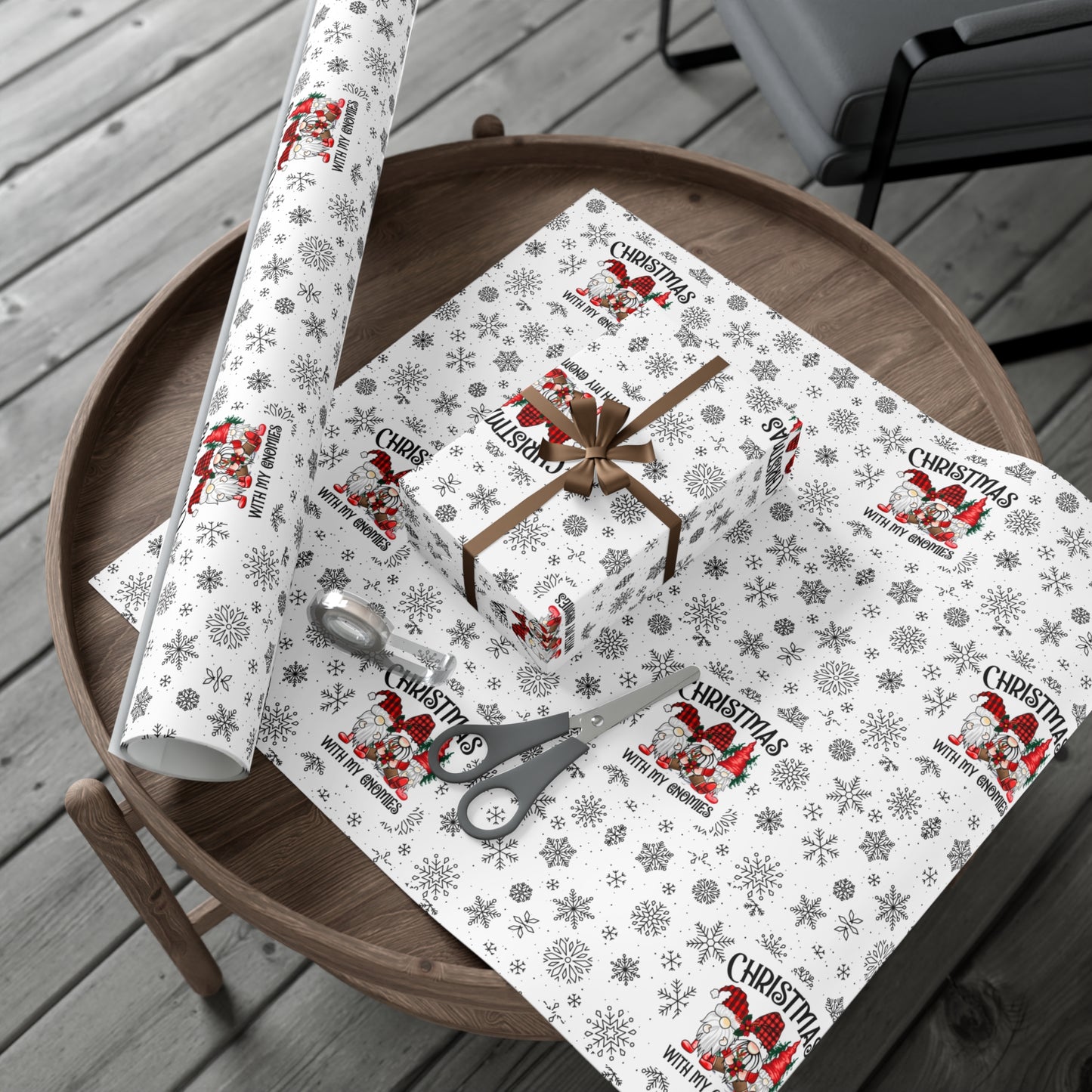Christmas Gnome Gift Wrap