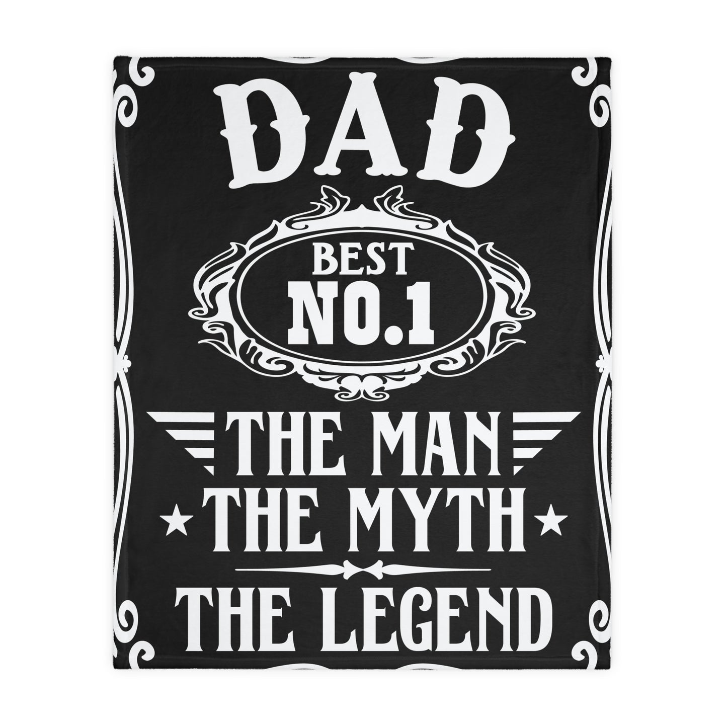 Dad The Man.......Velveteen Microfiber Blanket