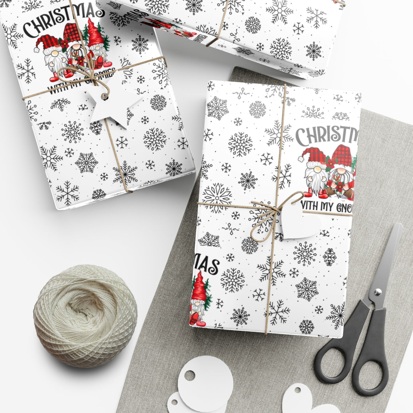 Christmas Gnome Gift Wrap