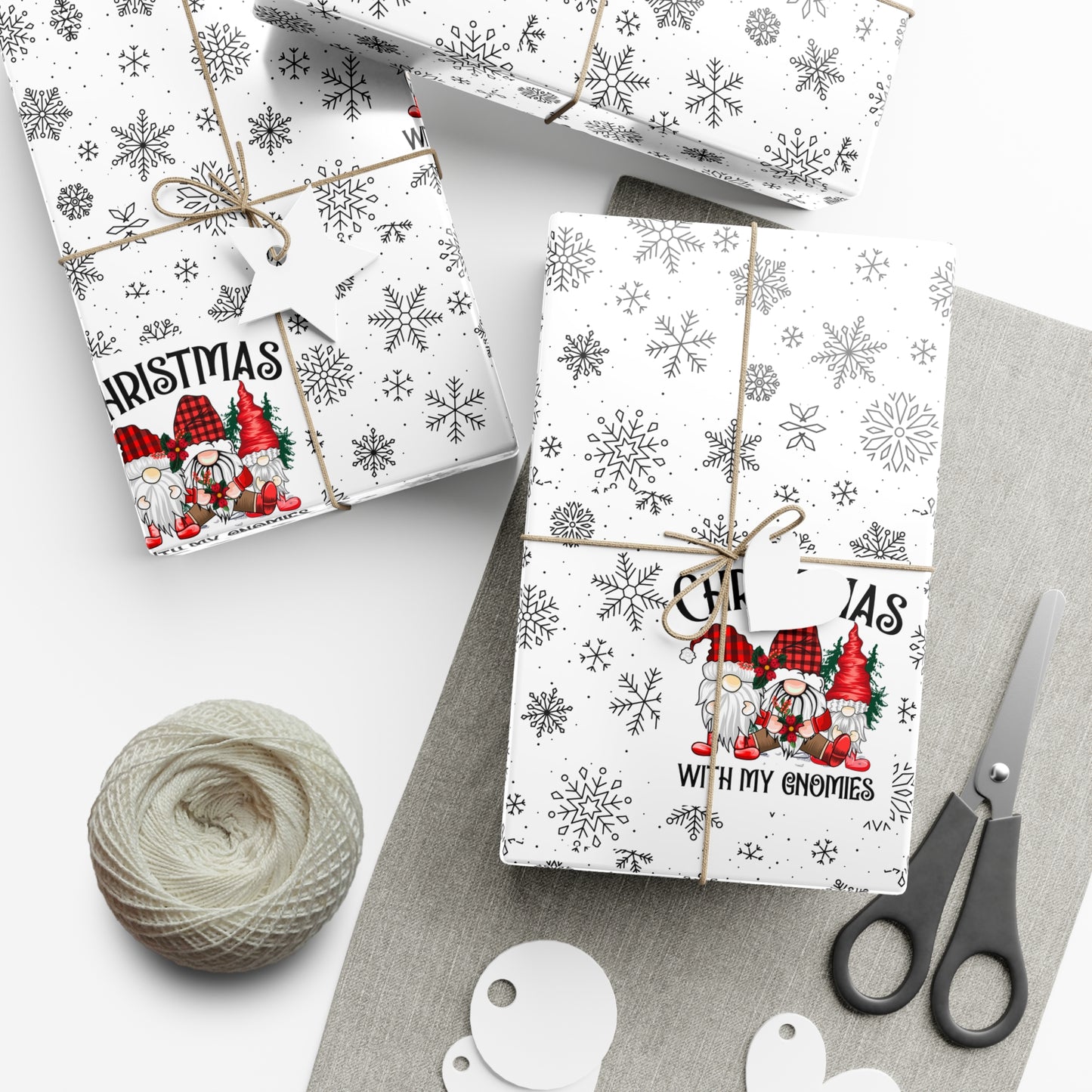 Christmas Gnome Gift Wrap
