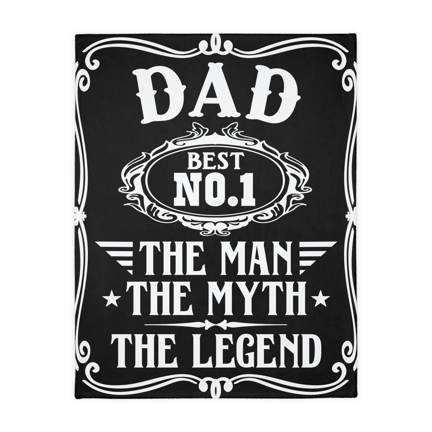 Dad The Man.......Velveteen Microfiber Blanket