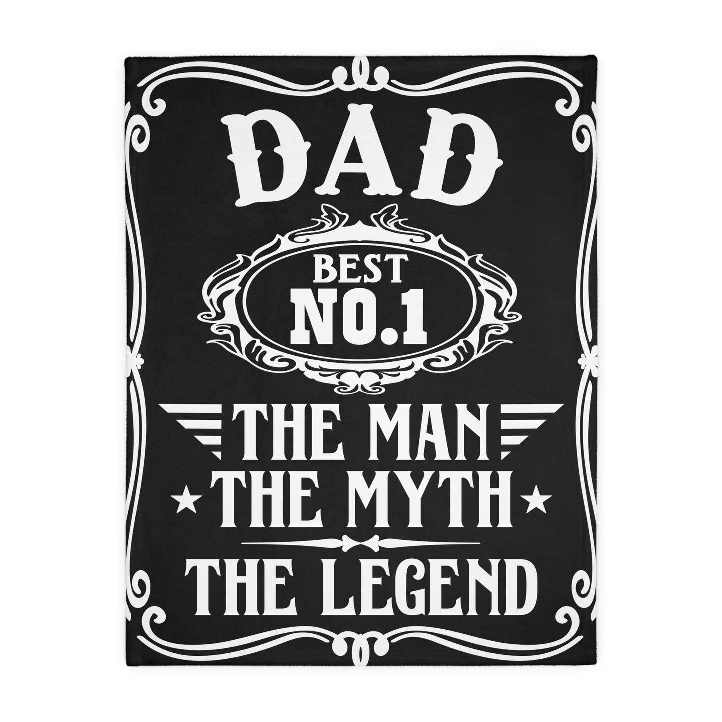 Dad The Man.......Velveteen Microfiber Blanket