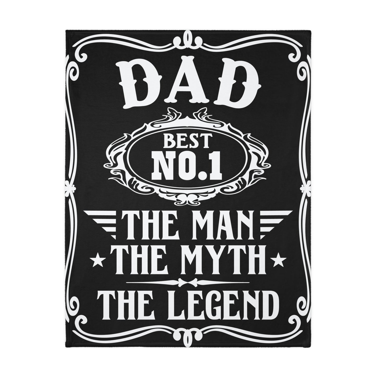 Dad The Man.......Velveteen Microfiber Blanket