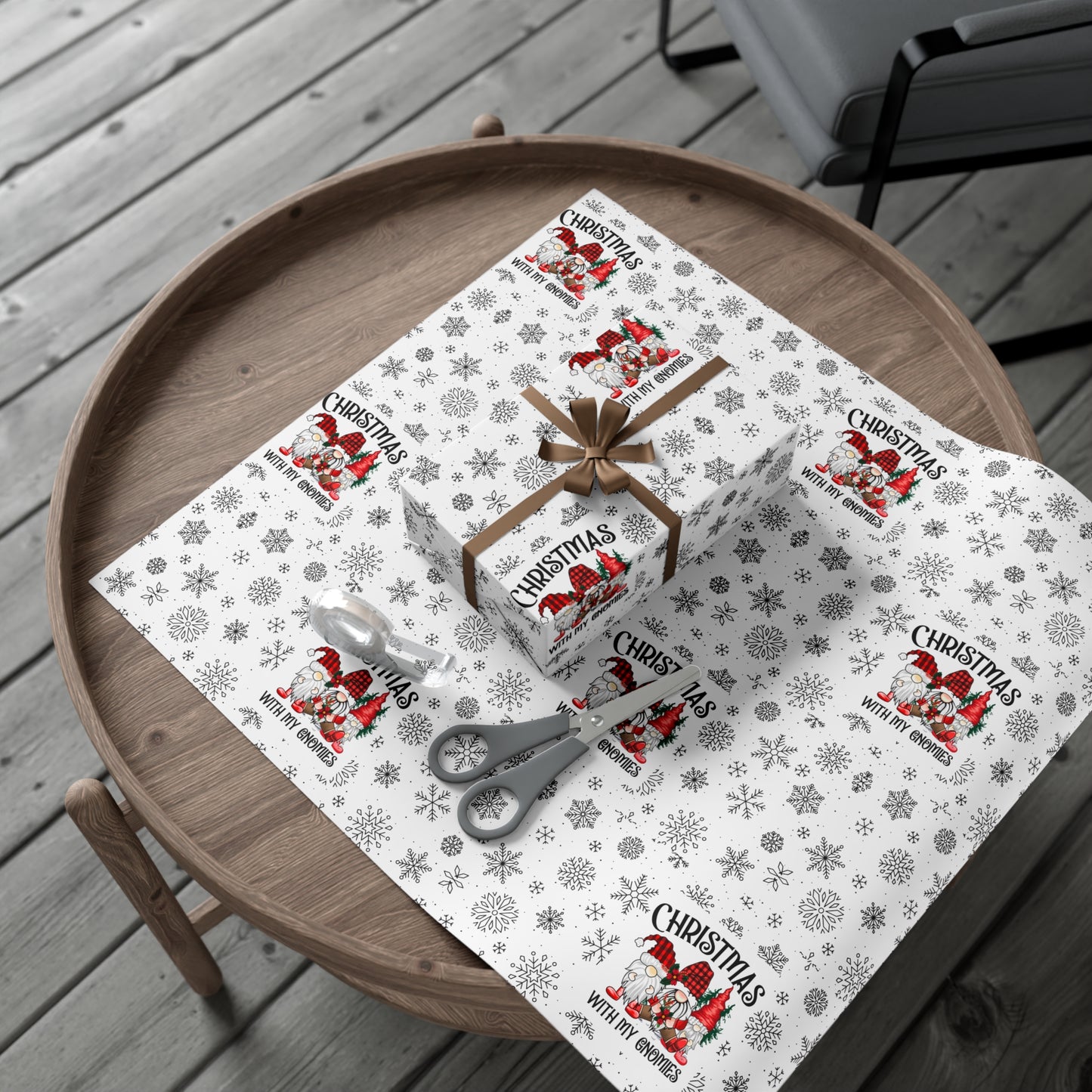 Christmas Gnome Gift Wrap