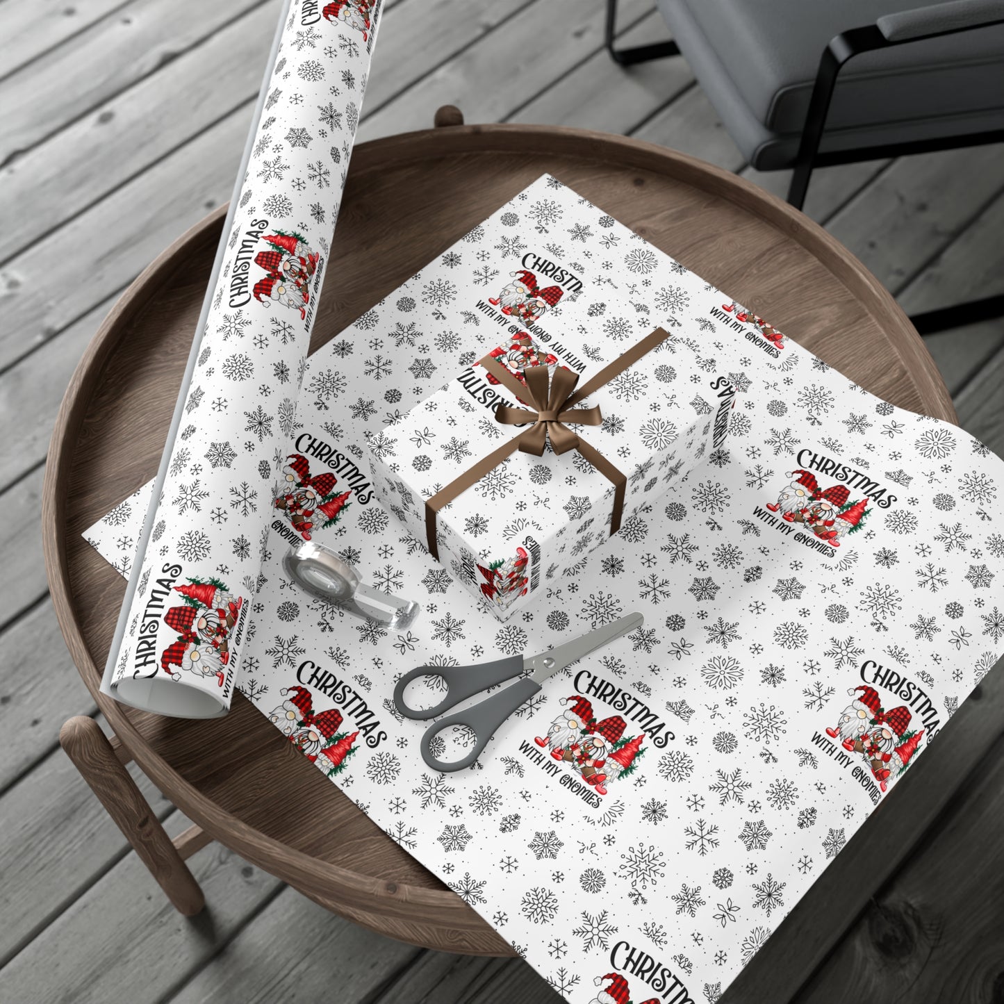 Christmas Gnome Gift Wrap